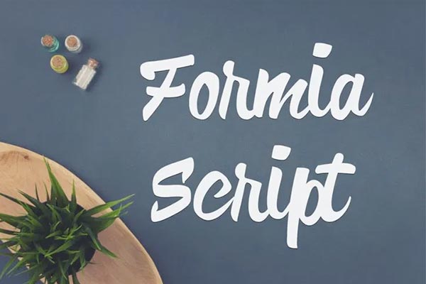 Formia Script效果预览